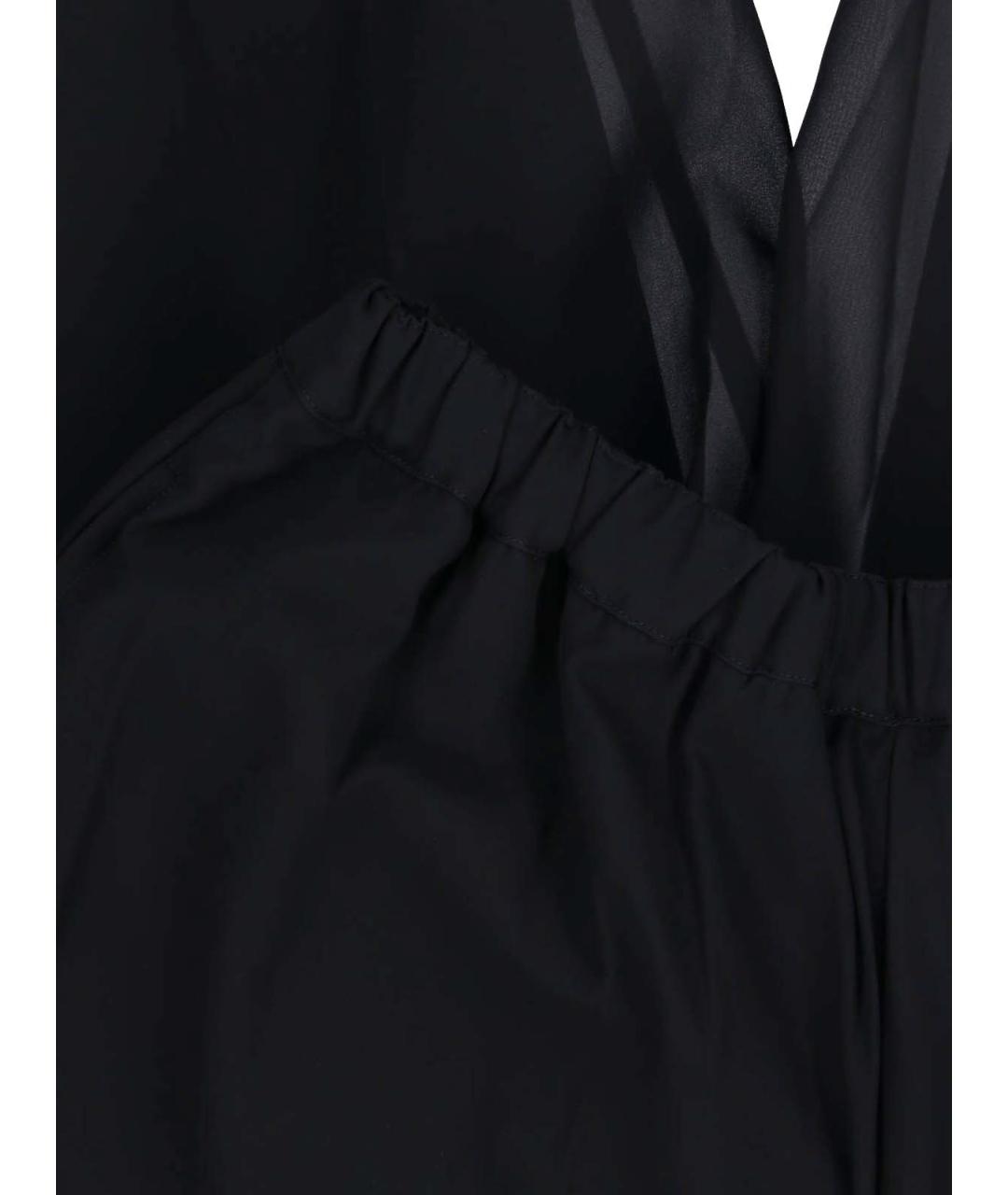 COMME DES GARÇONS Черная шерстяная юбка миди, фото 5
