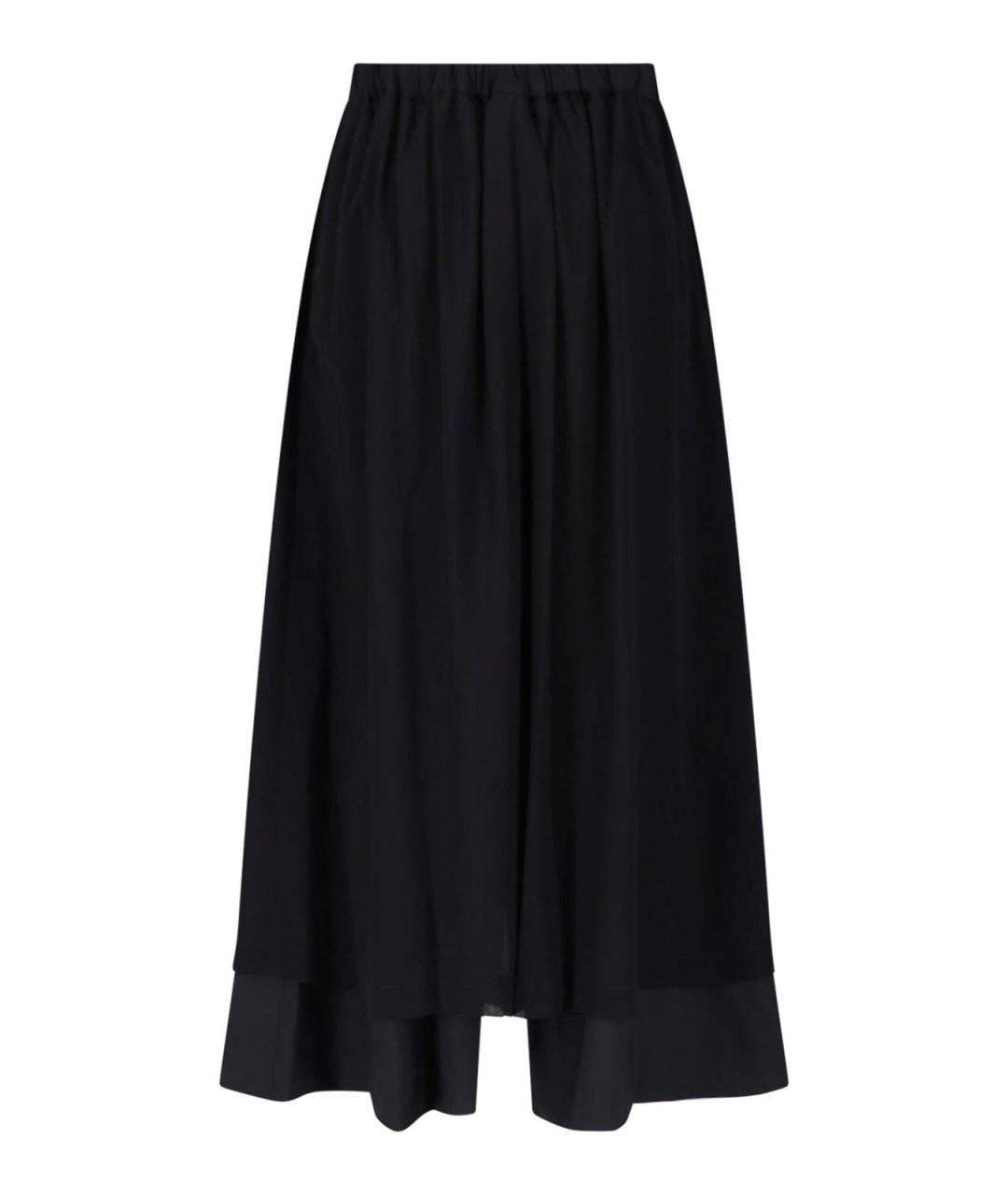 COMME DES GARÇONS Черная шерстяная юбка миди, фото 2