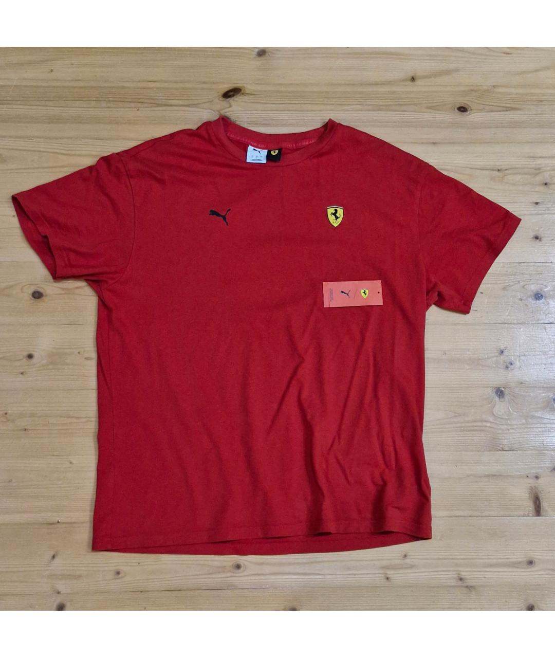 PUMA Красная хлопковая футболка, фото 6