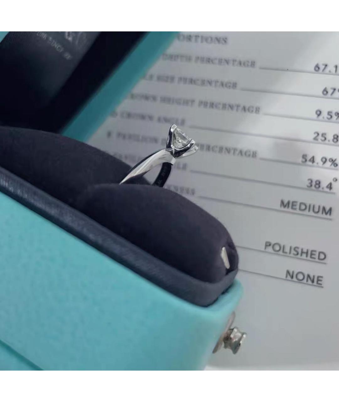 TIFFANY&CO Серебряное платиновое кольцо, фото 3