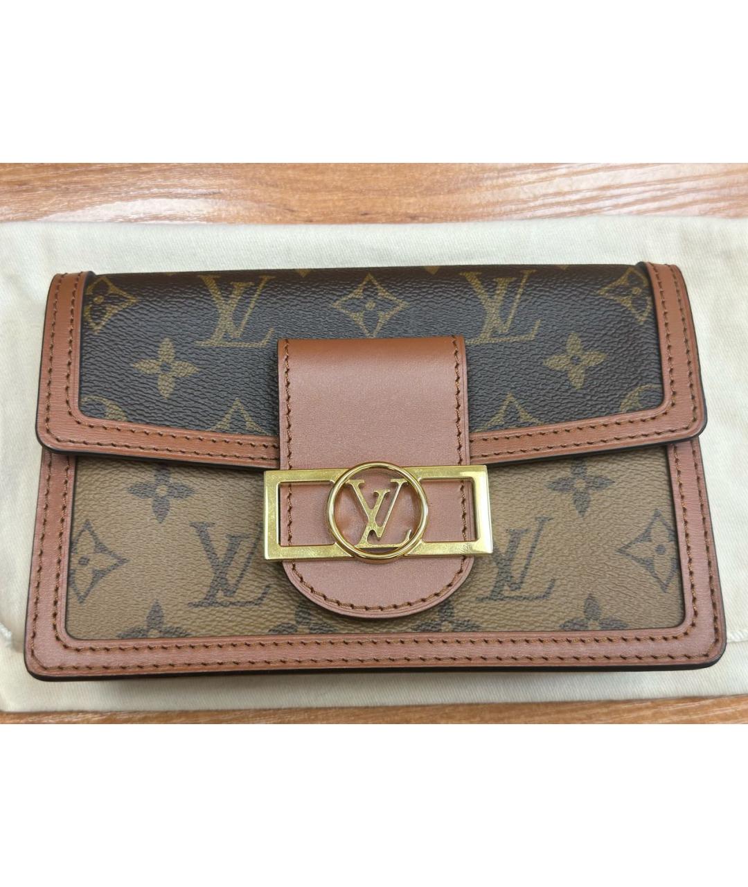 LOUIS VUITTON Коричневая сумка через плечо из канвы, фото 7