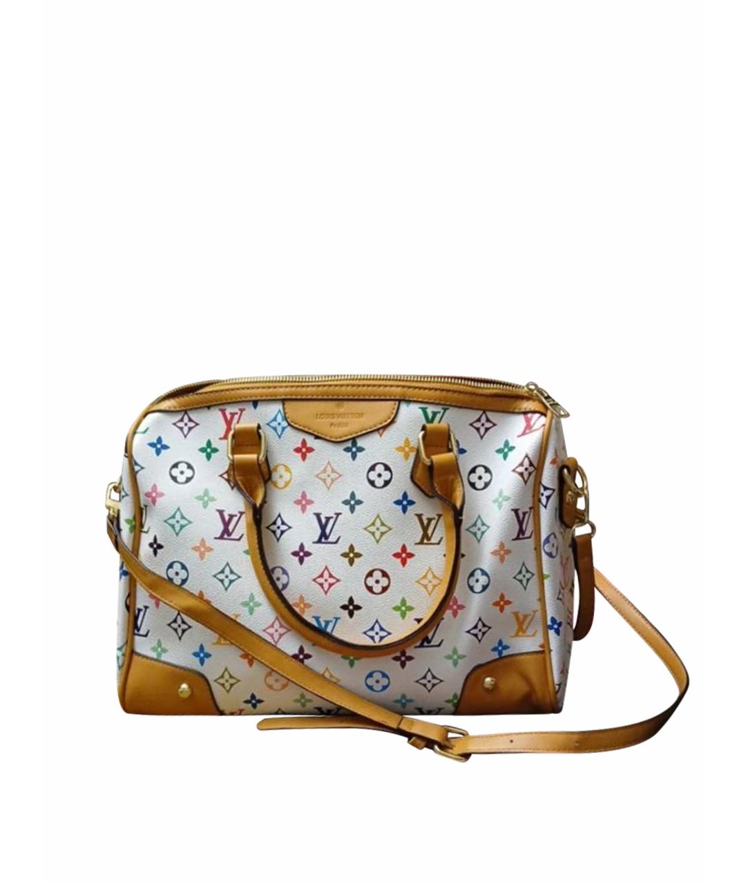 LOUIS VUITTON Белая дорожная/спортивная сумка из канвы, фото 1