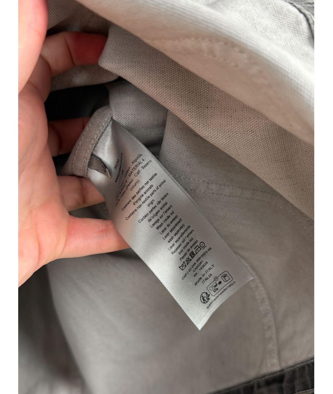 STONE ISLAND Антрацитовая хлопковая куртка, фото 6