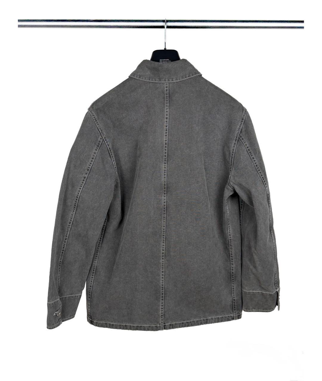 STONE ISLAND Антрацитовая хлопковая куртка, фото 4