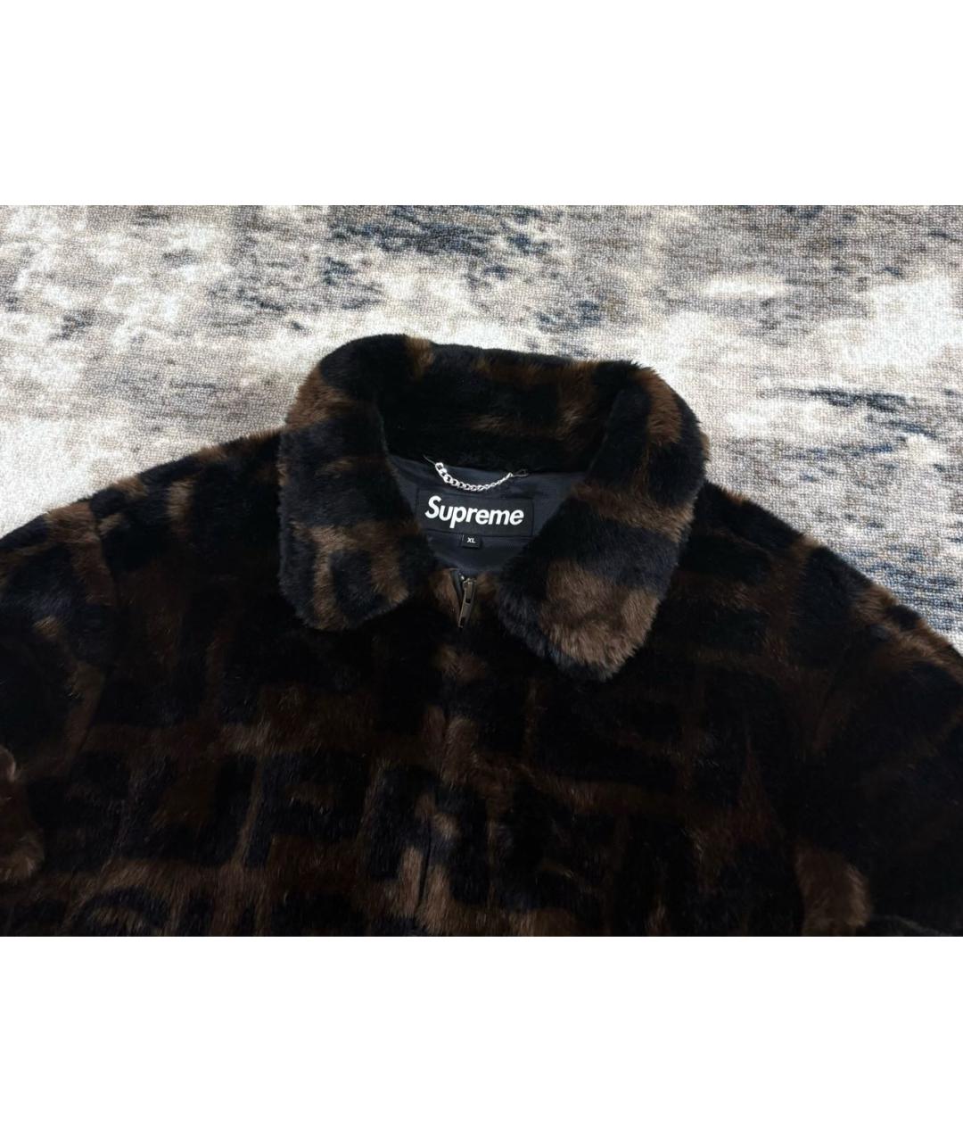 SUPREME Коричневая куртка, фото 4