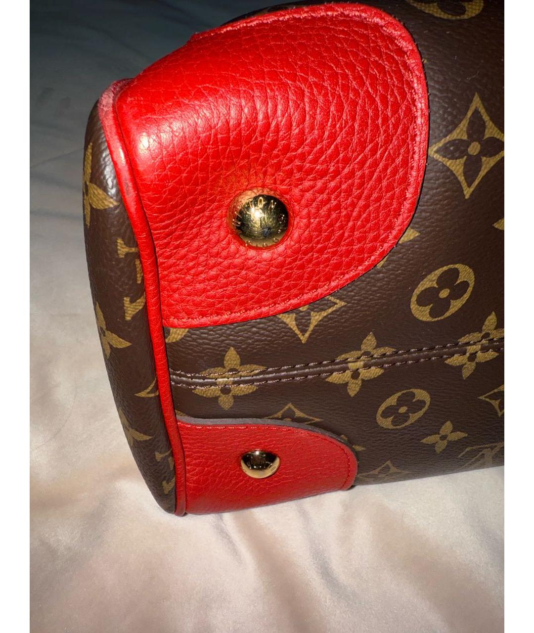 LOUIS VUITTON Коричневая сумка тоут из канвы, фото 5
