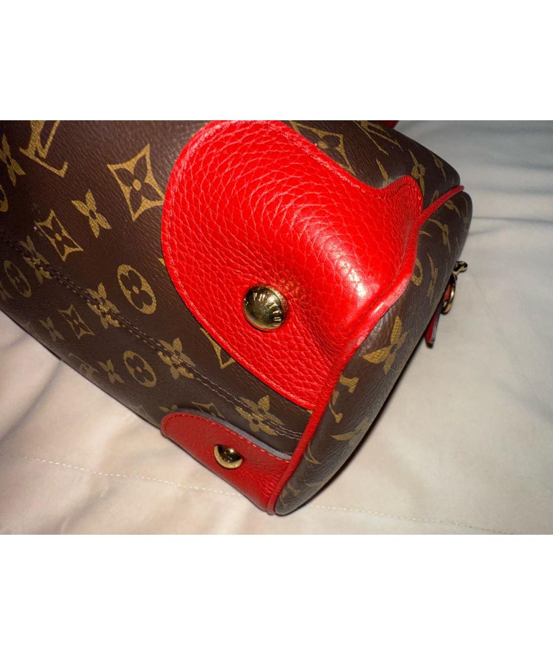 LOUIS VUITTON Коричневая сумка тоут из канвы, фото 3