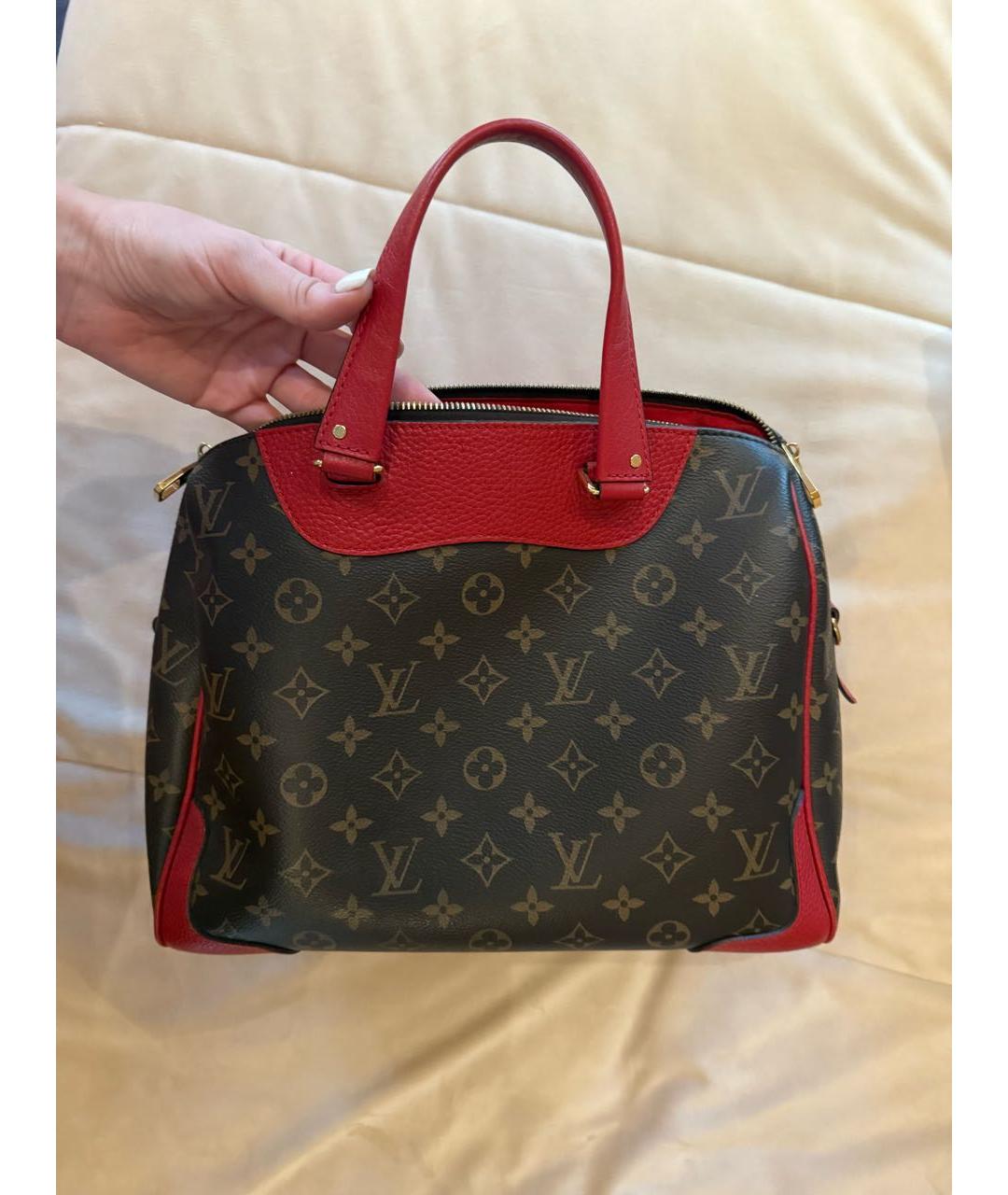 LOUIS VUITTON Коричневая сумка тоут из канвы, фото 8
