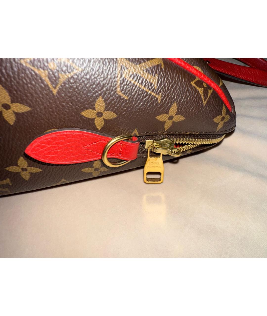 LOUIS VUITTON Коричневая сумка тоут из канвы, фото 4