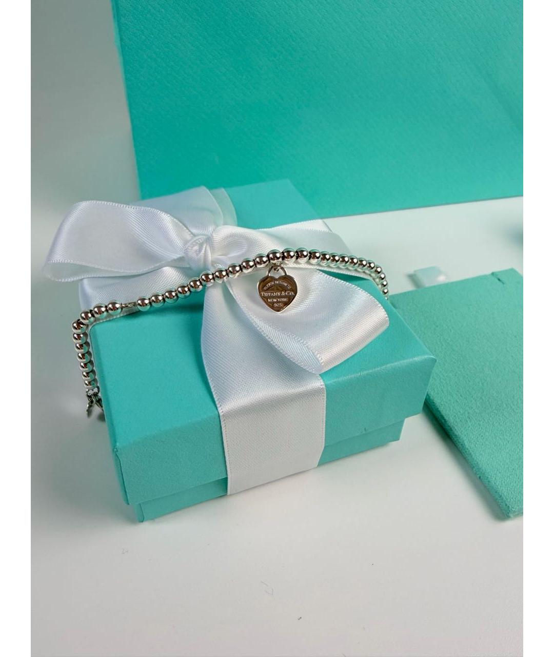 TIFFANY&CO Розовый серебряный браслет, фото 5