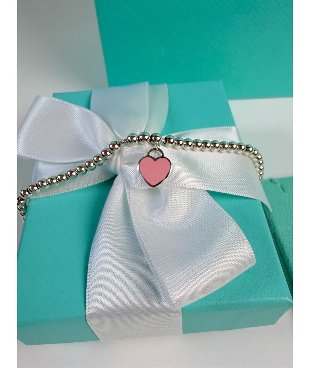 TIFFANY&CO Розовый серебряный браслет, фото 4