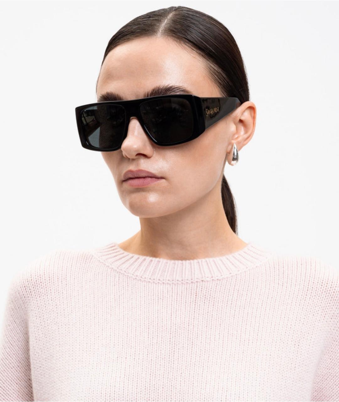 SAINT LAURENT Черные солнцезащитные очки, фото 2