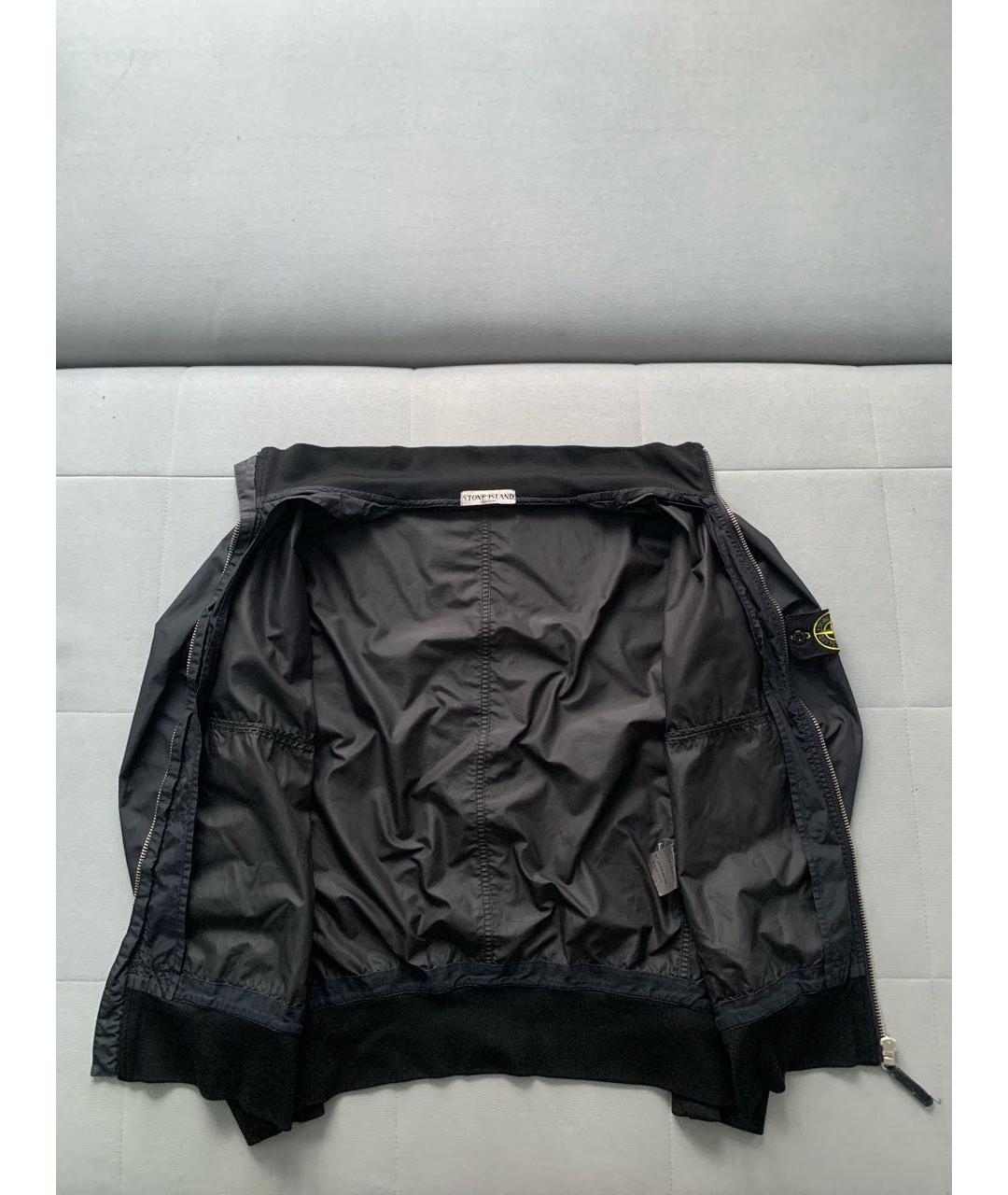 STONE ISLAND Черная нейлоновая куртка, фото 2
