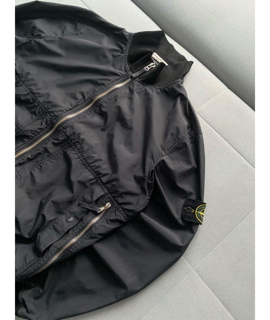 STONE ISLAND Черная нейлоновая куртка, фото 3