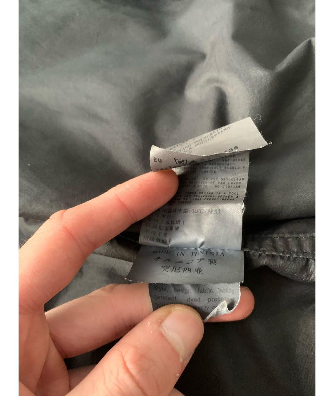 STONE ISLAND Черная нейлоновая куртка, фото 7