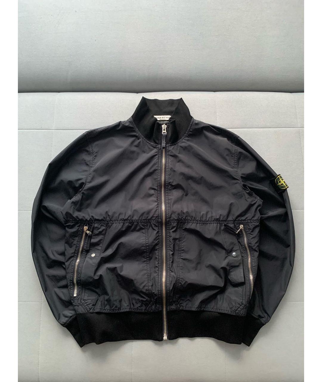 STONE ISLAND Черная нейлоновая куртка, фото 9