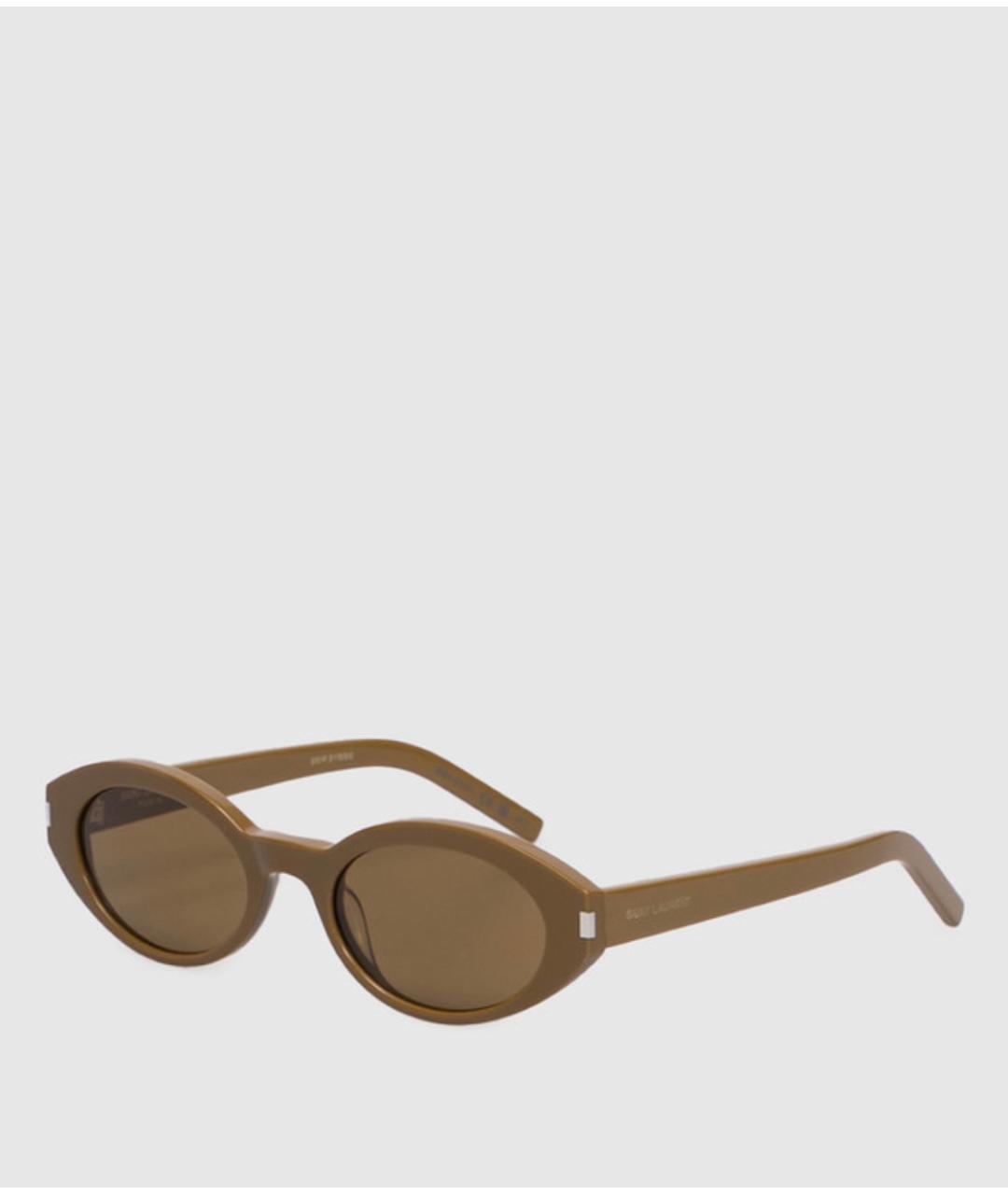 SAINT LAURENT Хаки солнцезащитные очки, фото 3