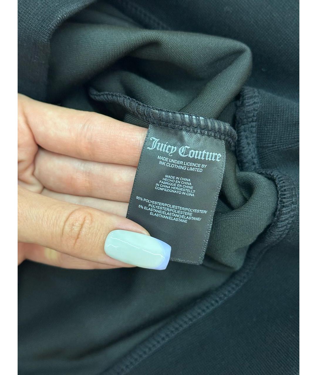JUICY COUTURE Черный велюровый спортивные костюмы, фото 8