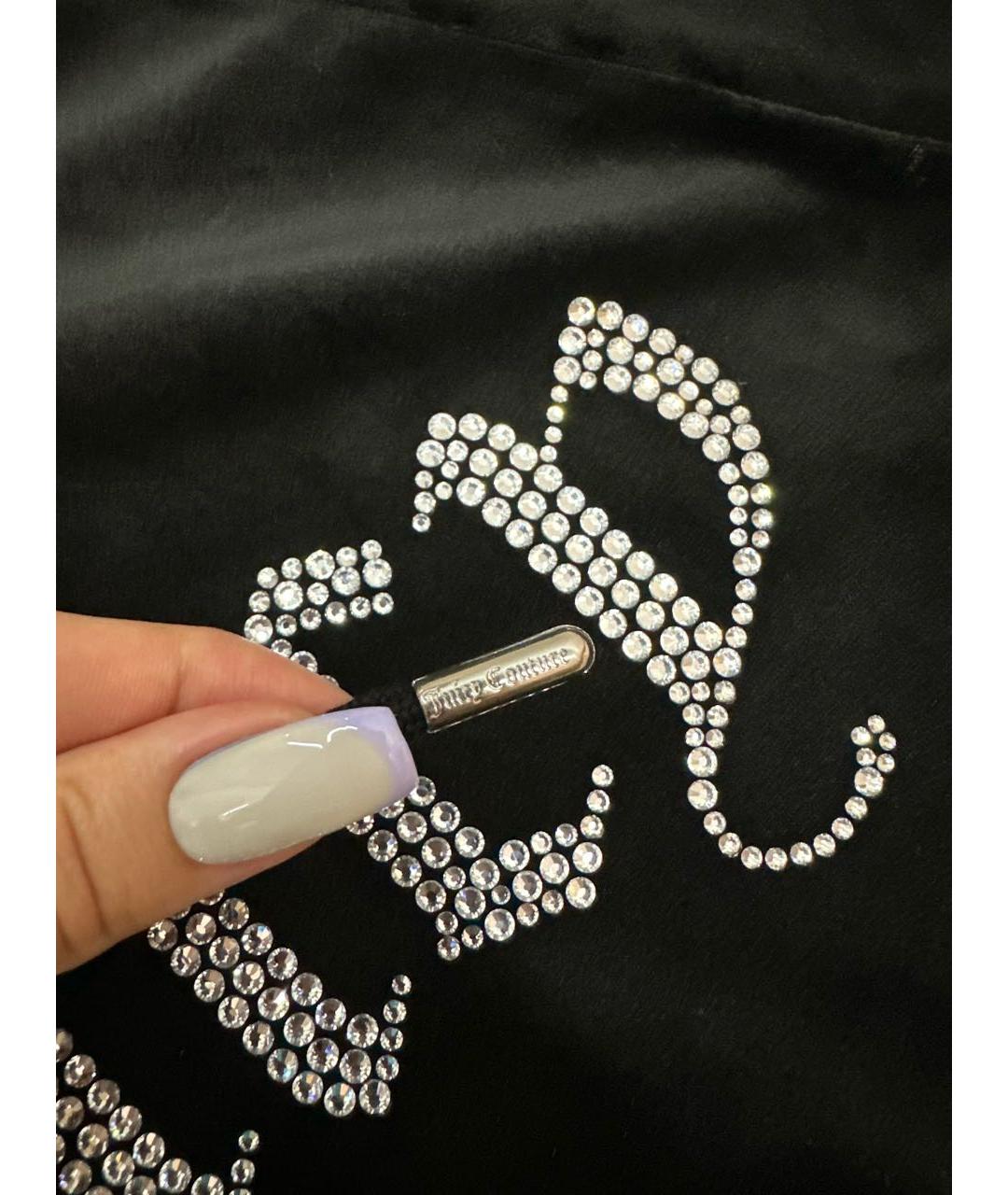 JUICY COUTURE Черный велюровый спортивные костюмы, фото 6