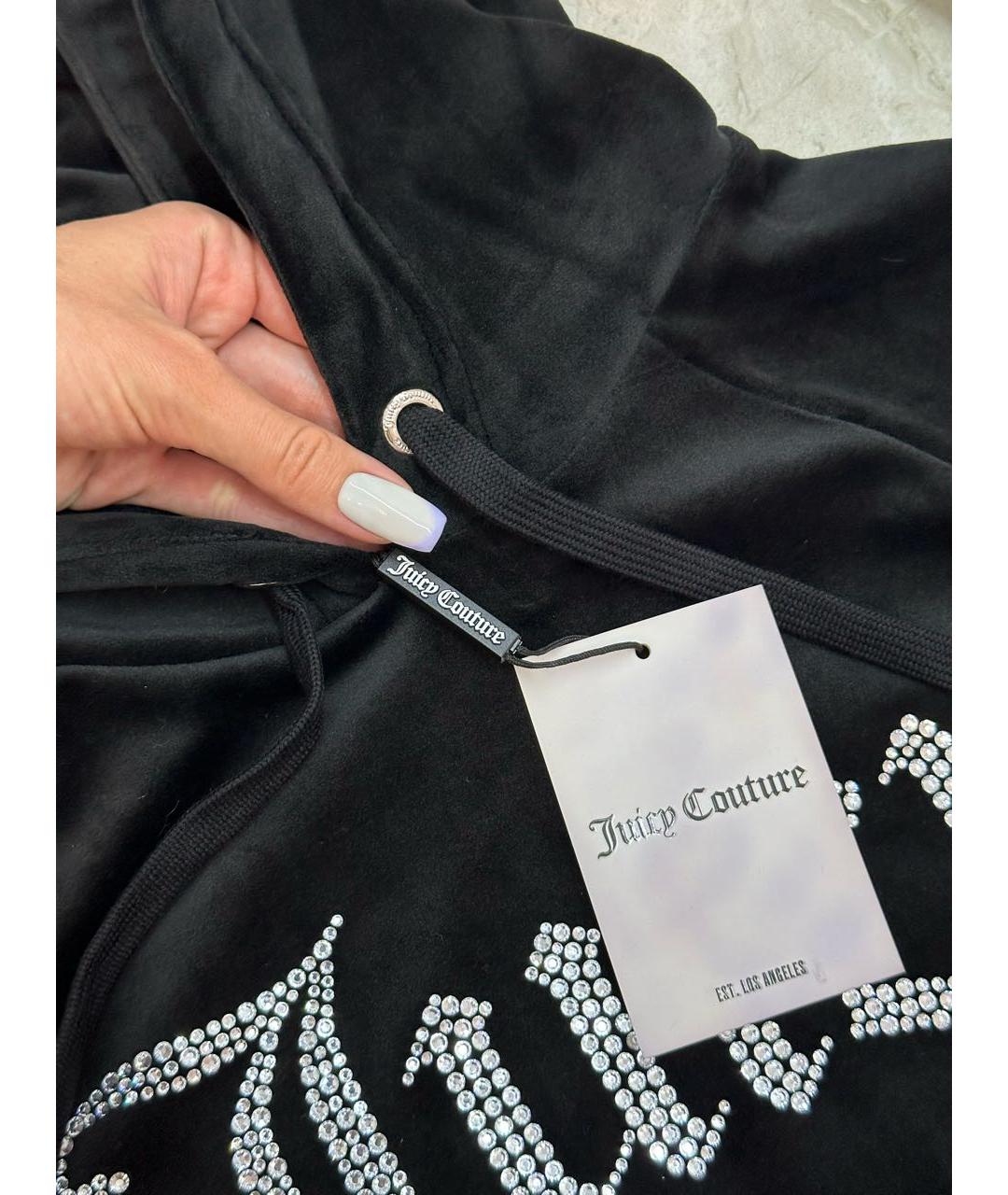 JUICY COUTURE Черный велюровый спортивные костюмы, фото 7