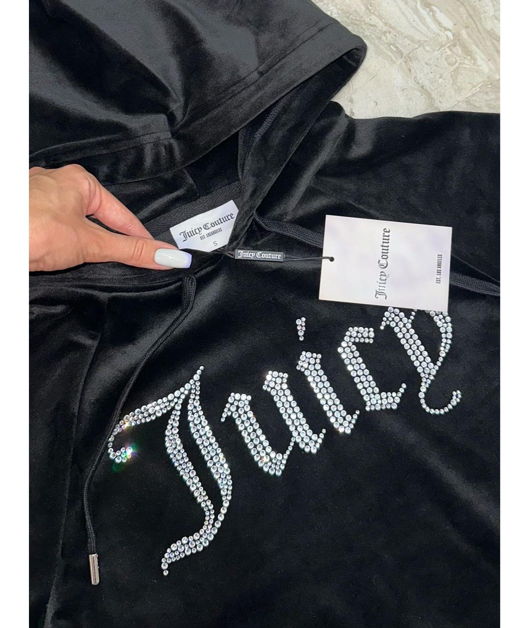JUICY COUTURE Черный велюровый спортивные костюмы, фото 5