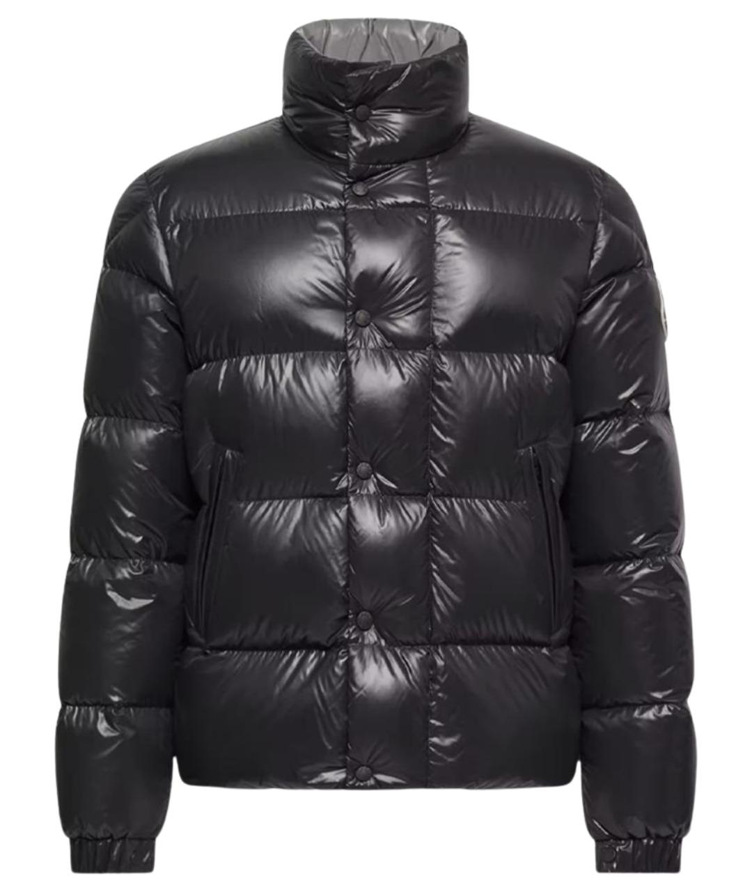 MONCLER Черный полиамидовый пуховик, фото 1