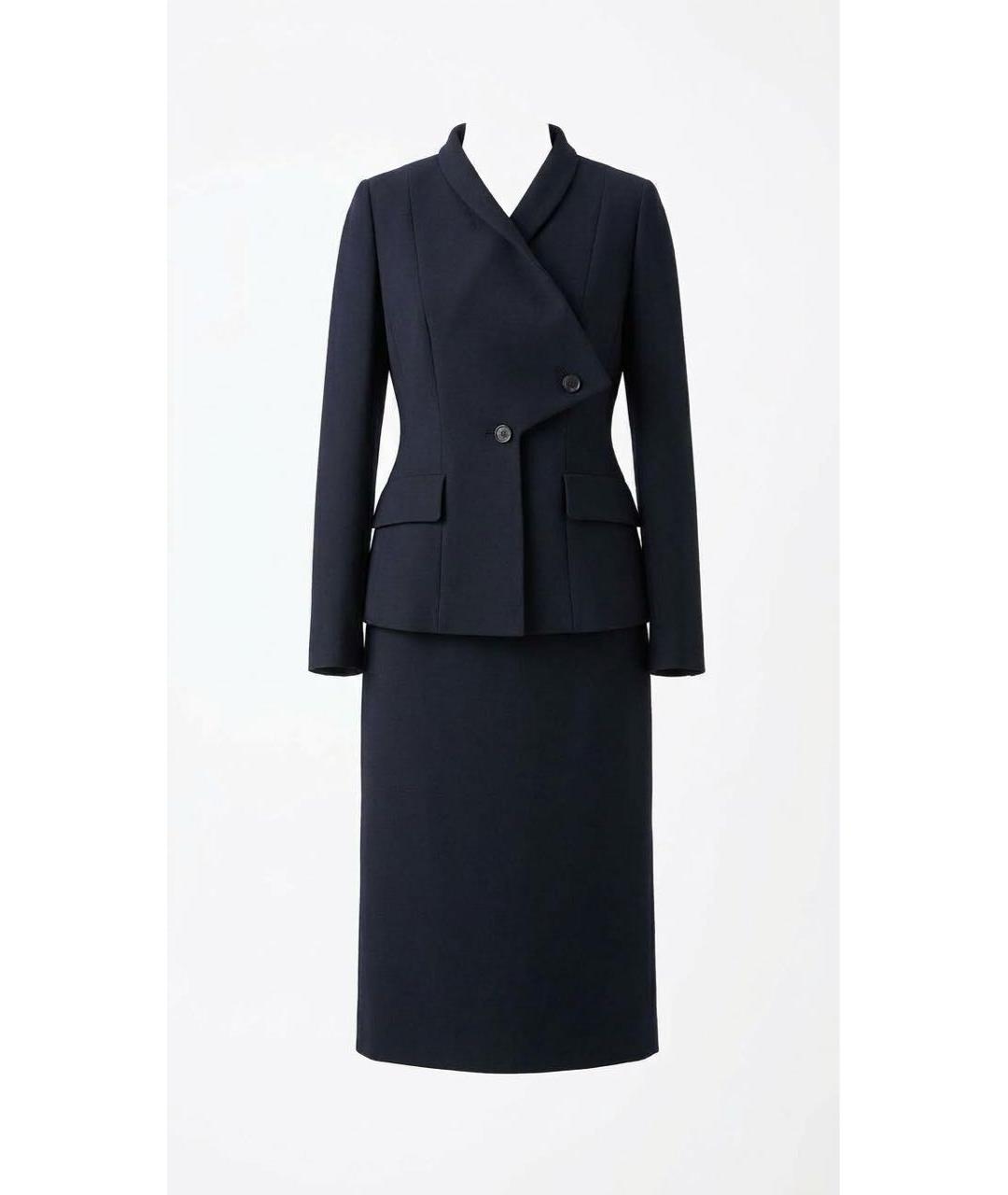 CHRISTIAN DIOR Черный шерстяной костюм с юбками, фото 7