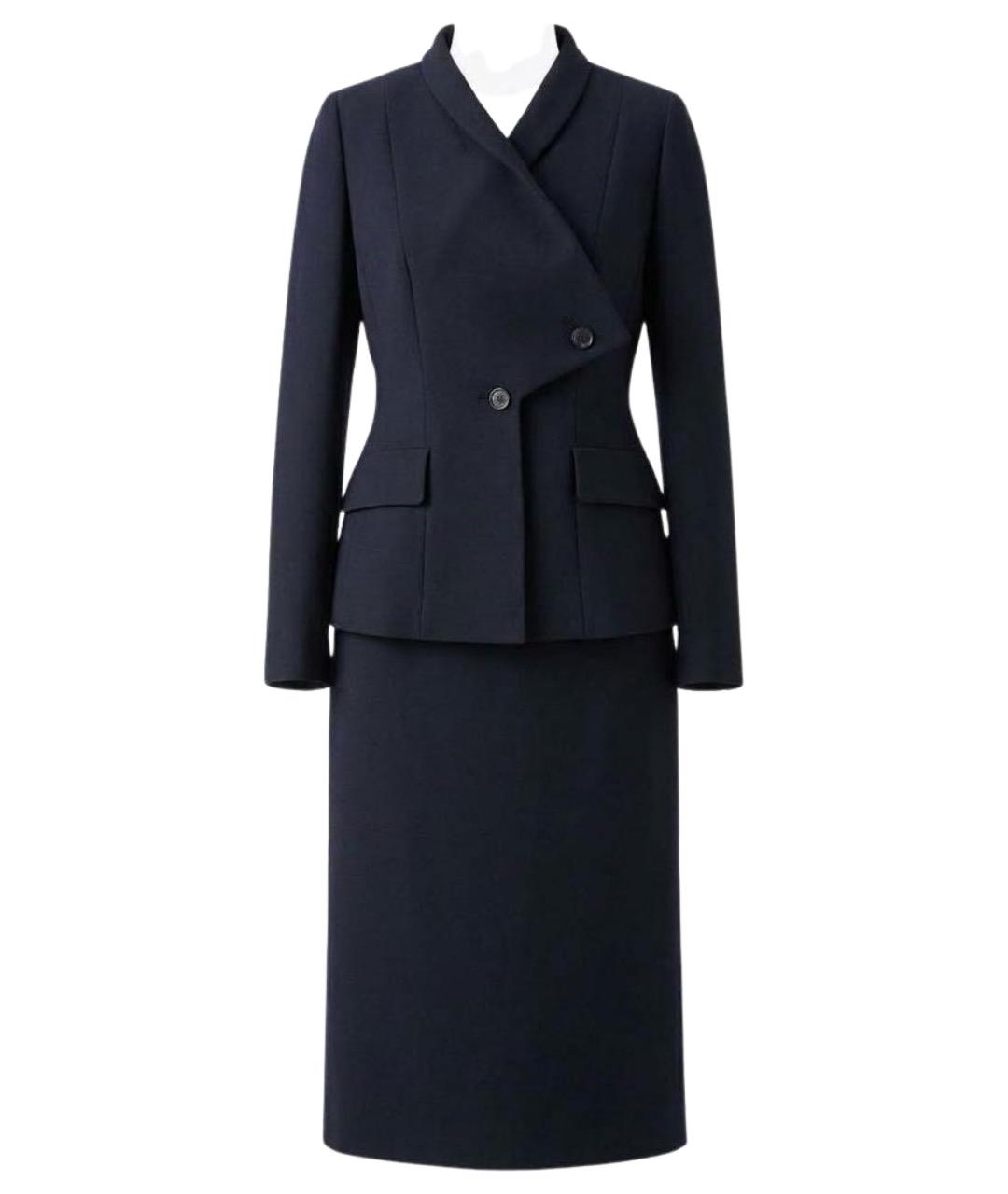 CHRISTIAN DIOR Черный шерстяной костюм с юбками, фото 1