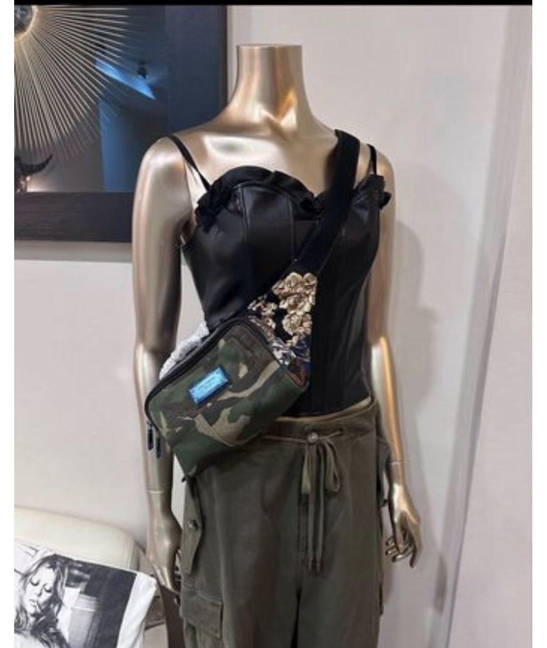 DOLCE&GABBANA Хаки поясная сумка, фото 7