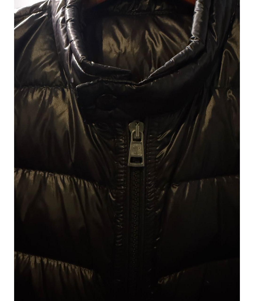 MONCLER Черный нейлоновый пуховик, фото 4