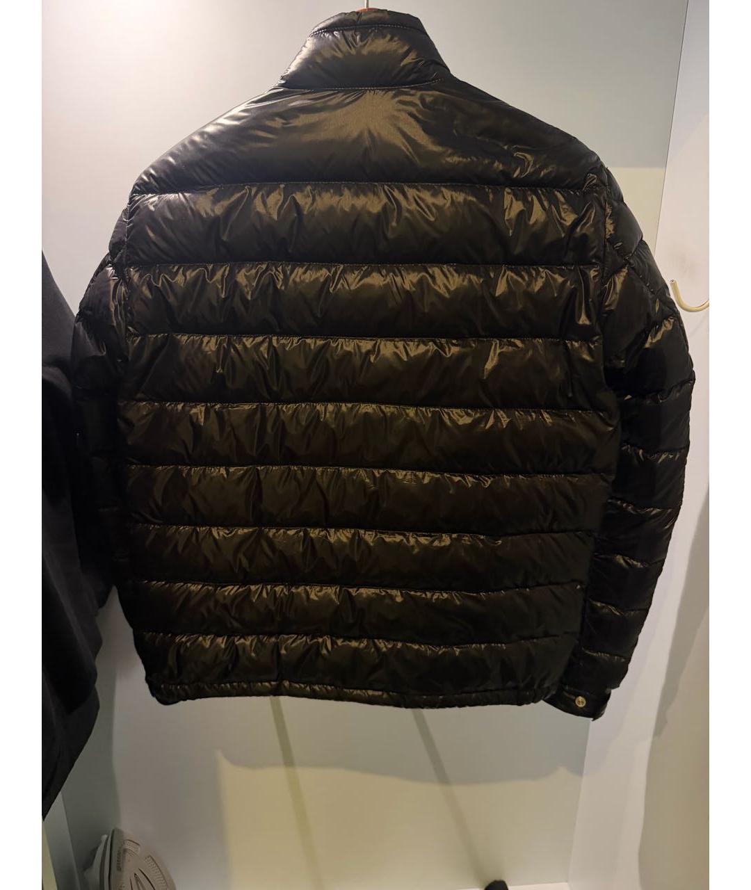 MONCLER Черный нейлоновый пуховик, фото 2