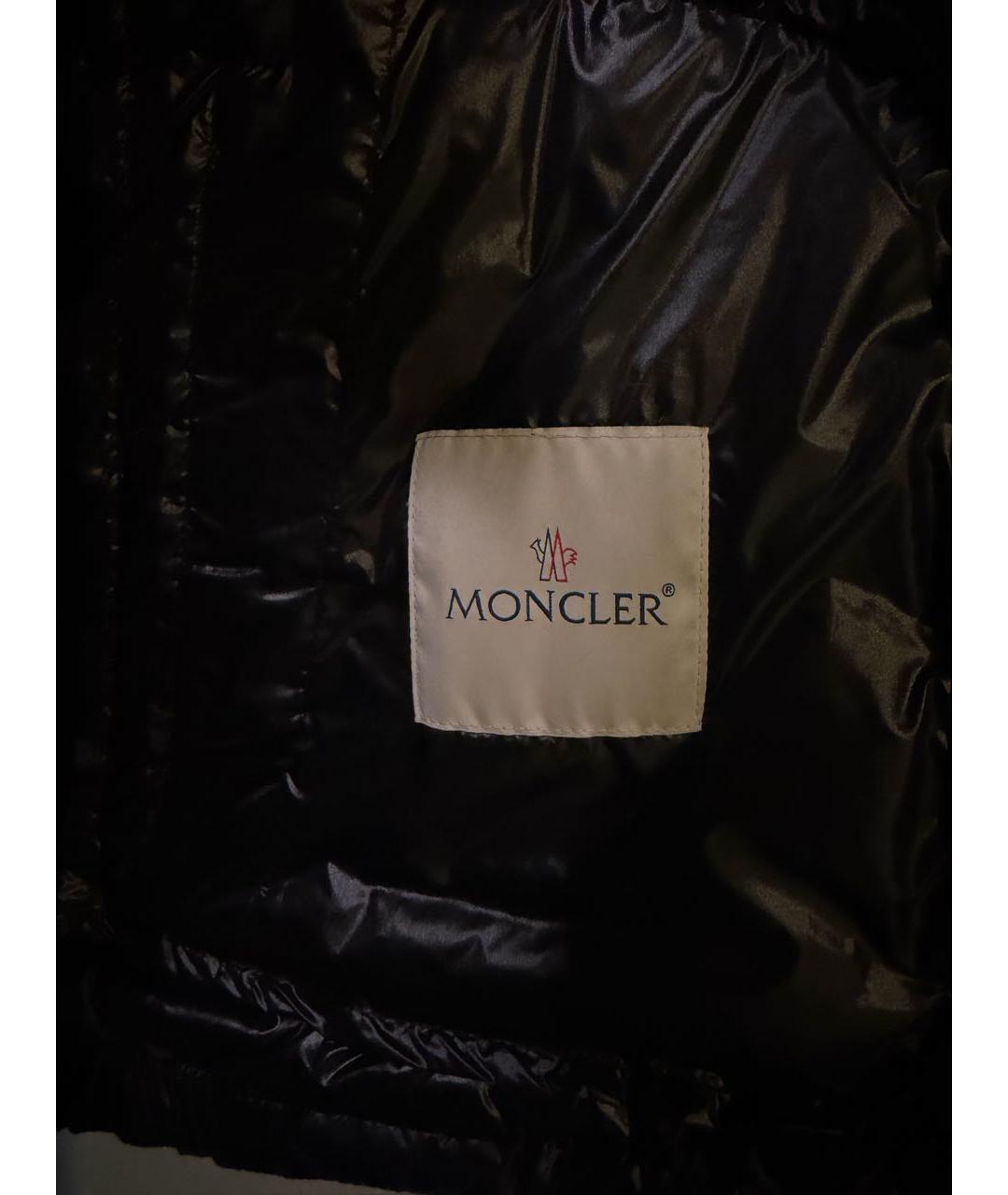 MONCLER Черный нейлоновый пуховик, фото 6