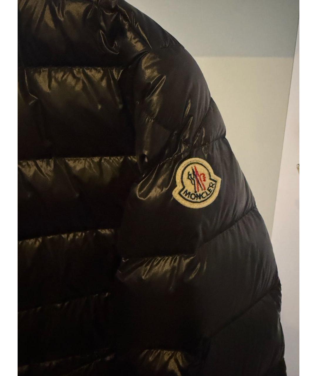 MONCLER Черный нейлоновый пуховик, фото 3