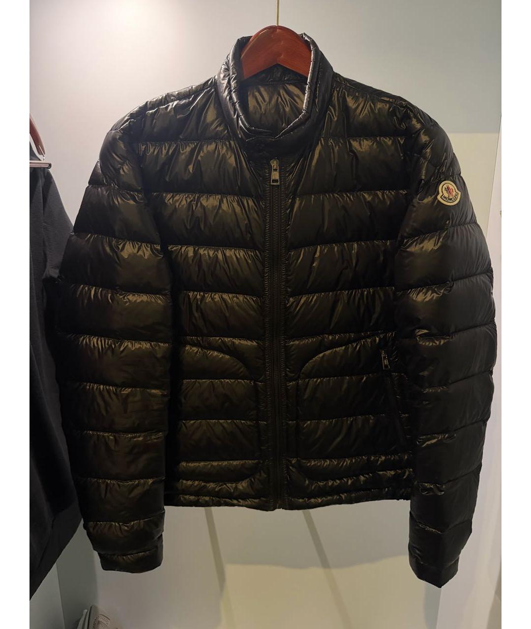 MONCLER Черный нейлоновый пуховик, фото 9