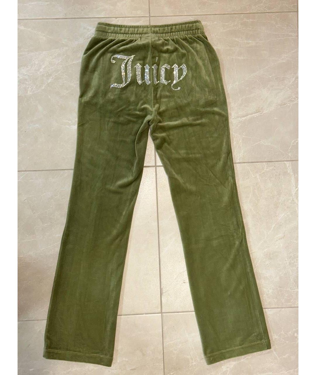 JUICY COUTURE Зеленый велюровый спортивные костюмы, фото 6