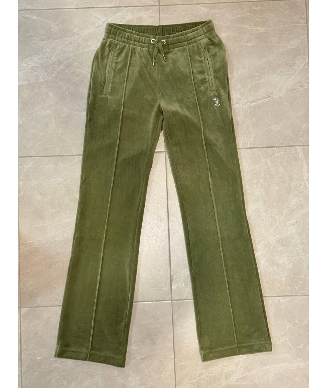 JUICY COUTURE Зеленый велюровый спортивные костюмы, фото 7