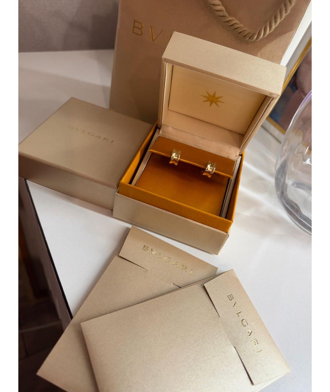 BVLGARI Желтые серьги из желтого золота, фото 5