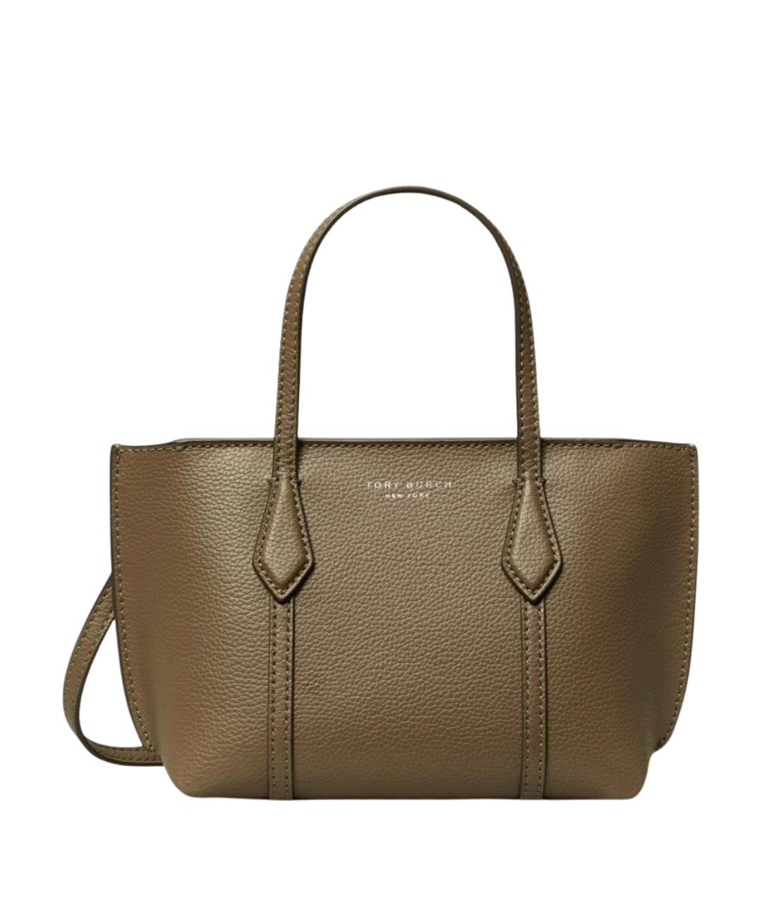 TORY BURCH Кожаная сумка с короткими ручками, фото 1