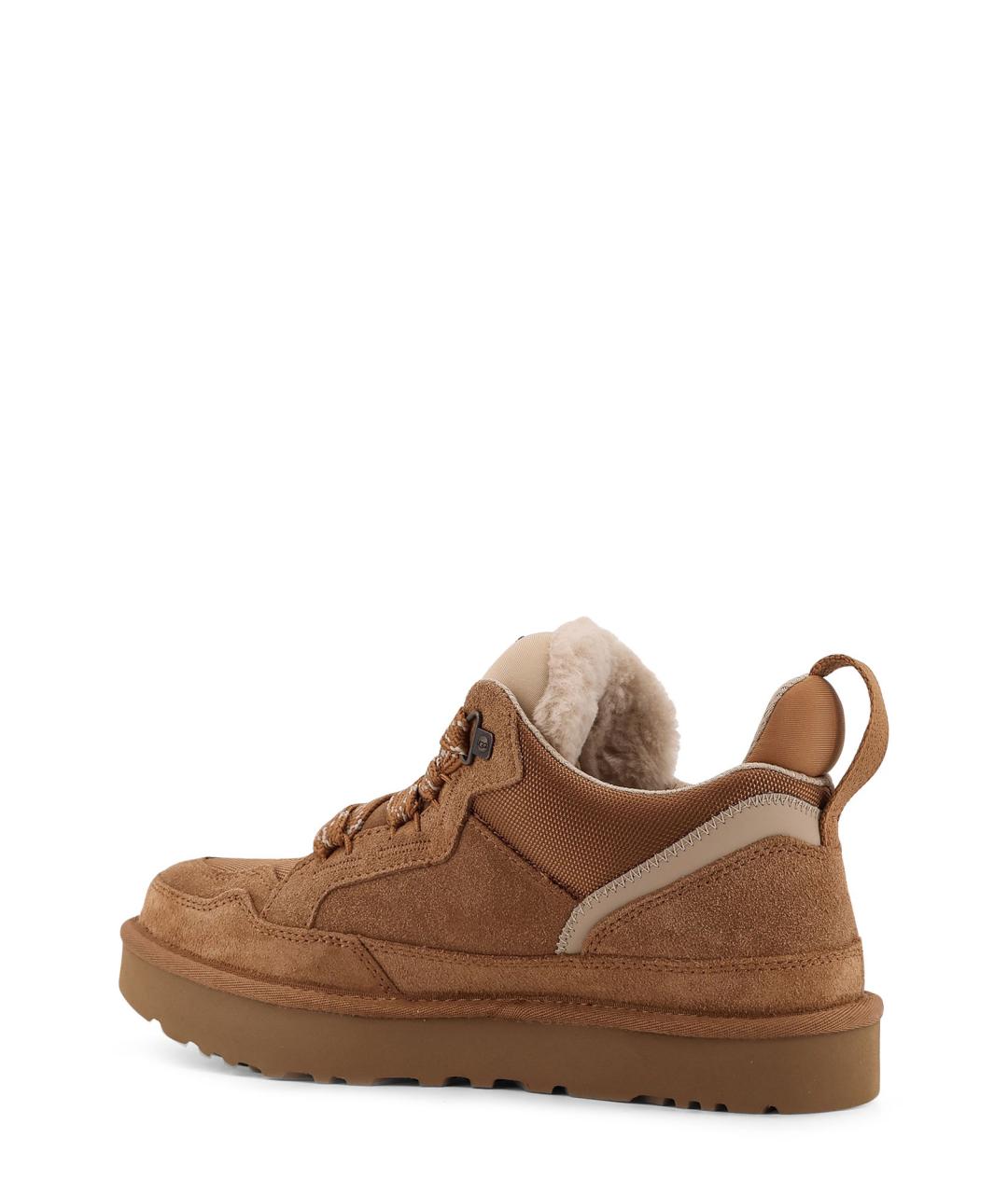 UGG Коричневые замшевые низкие кроссовки / кеды, фото 3