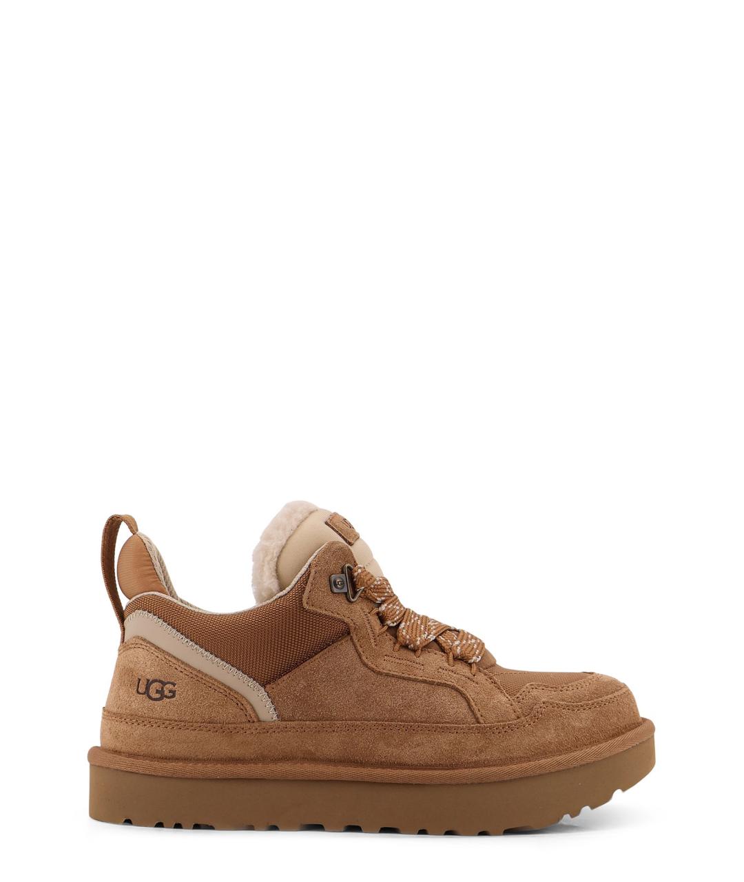 UGG Коричневые замшевые низкие кроссовки / кеды, фото 1