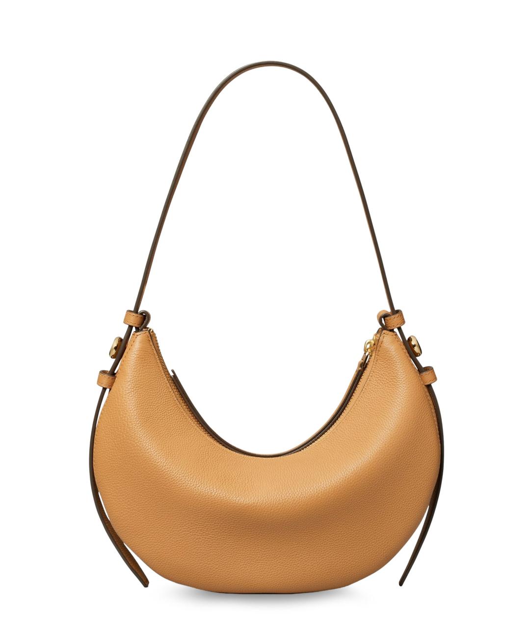 TORY BURCH Бежевая кожаная сумка через плечо, фото 2