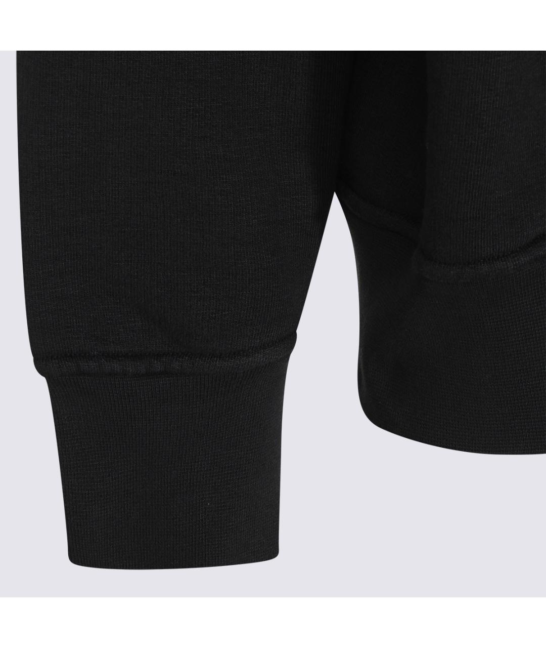 STONE ISLAND Черный хлопковый джемпер / свитер, фото 4