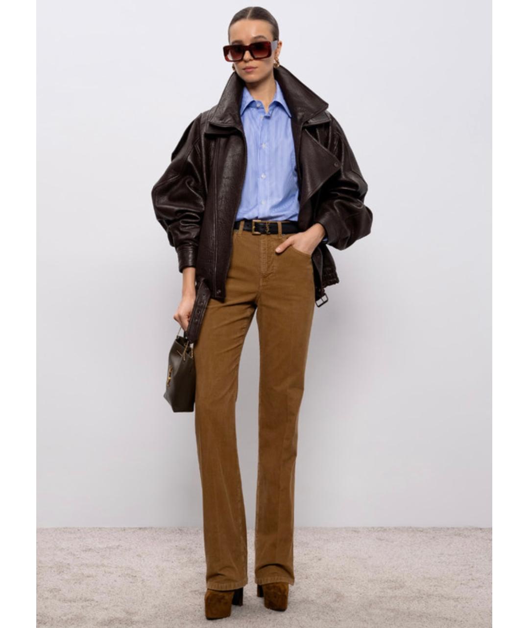SAINT LAURENT Голубая хлопковая рубашка, фото 9