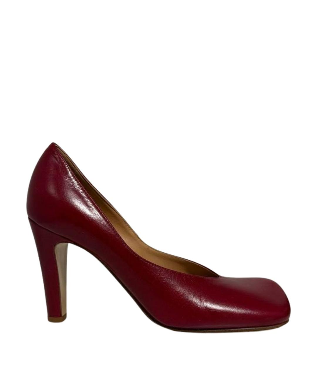 BOTTEGA VENETA Красные кожаные туфли, фото 1