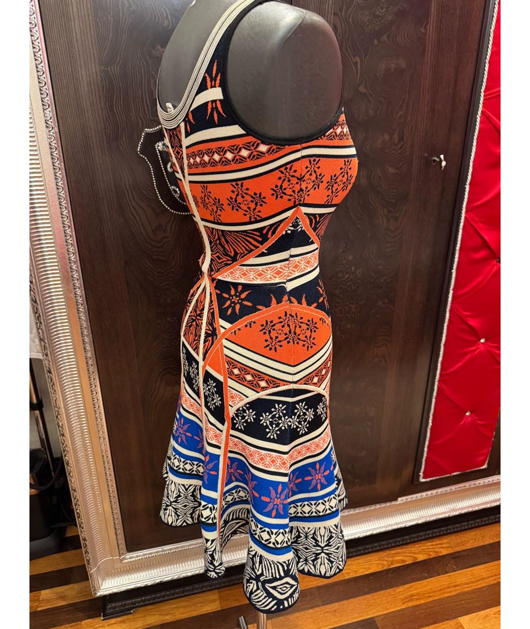 DIANE VON FURSTENBERG Мульти вискозное повседневное платье, фото 2