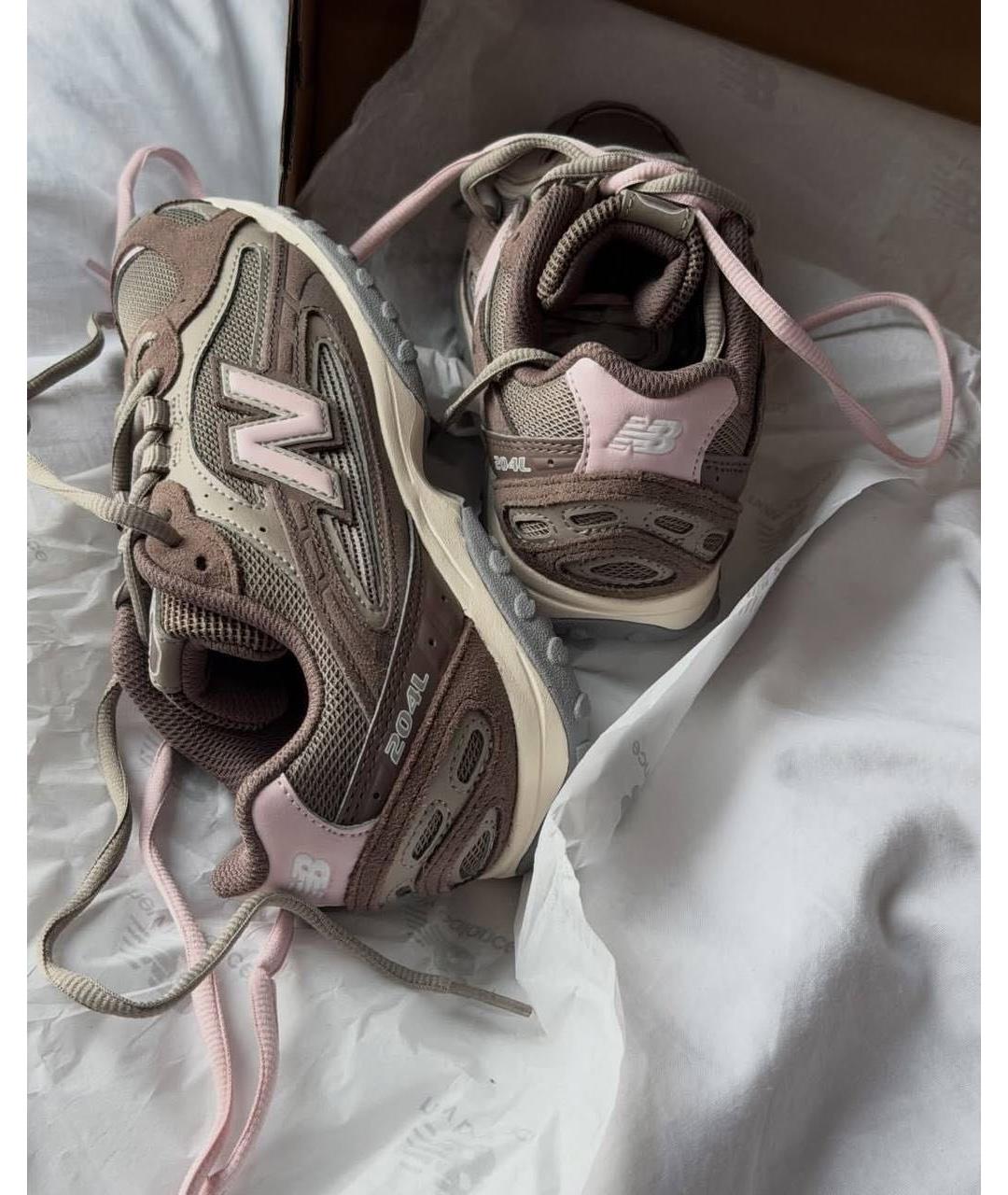 NEW BALANCE Коричневые замшевые кроссовки, фото 6