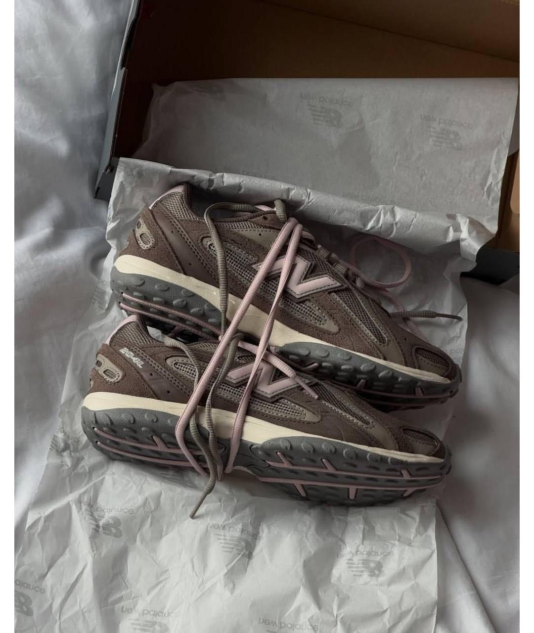 NEW BALANCE Коричневые замшевые кроссовки, фото 5