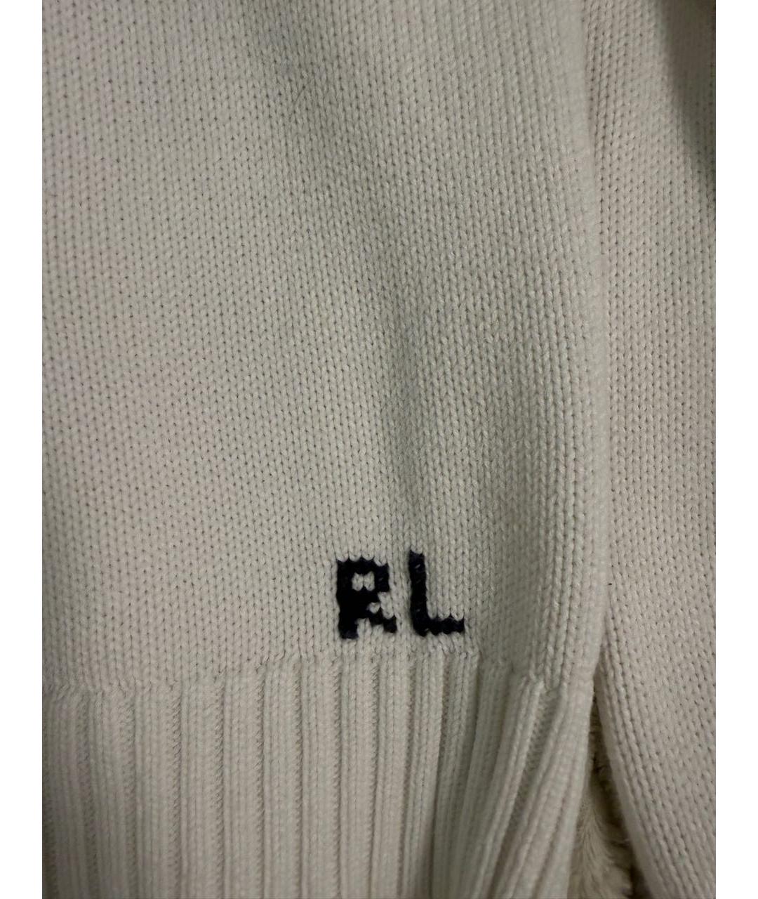 POLO RALPH LAUREN Белый хлопковый джемпер / свитер, фото 7