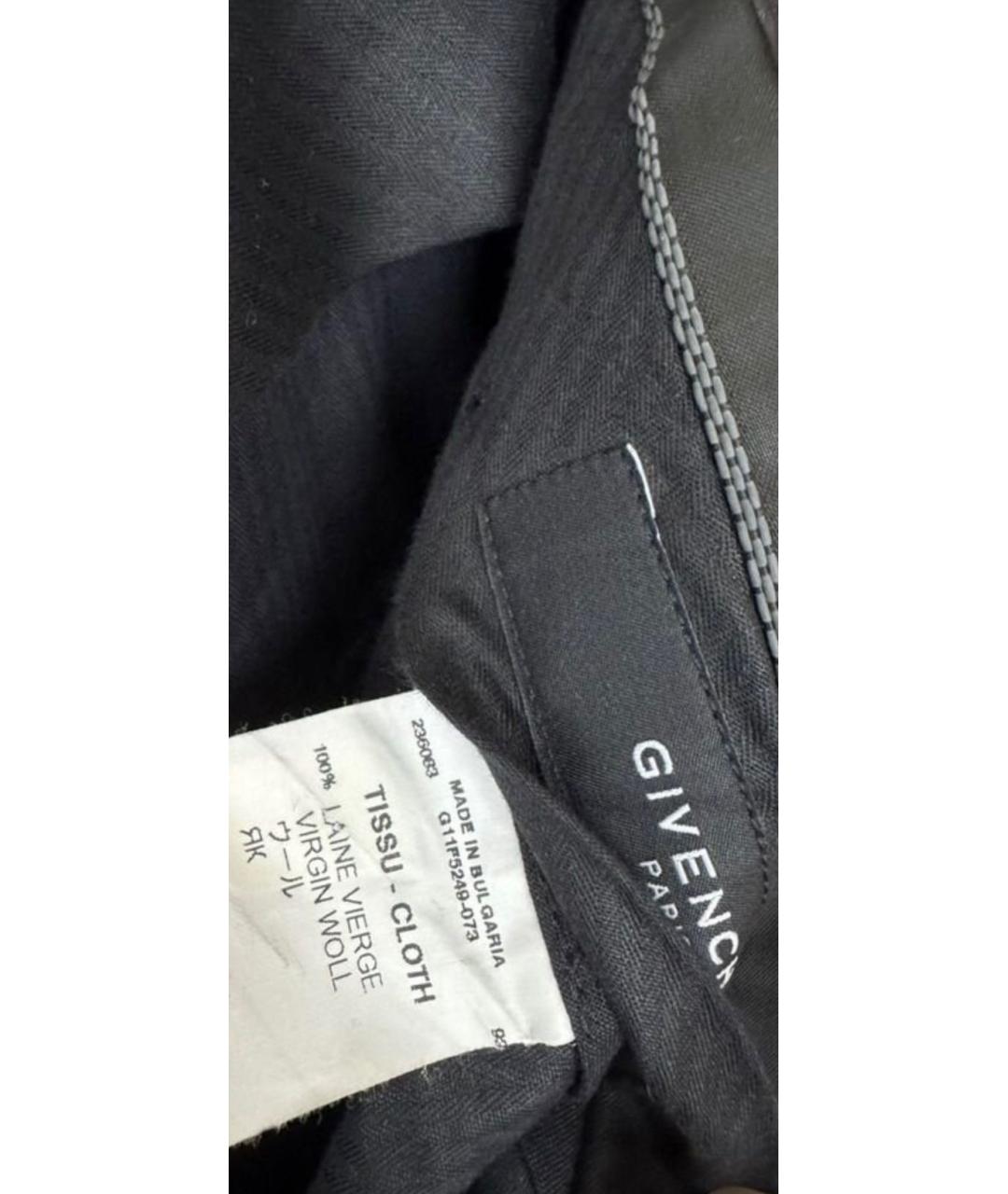 GIVENCHY Серые шерстяные повседневные брюки, фото 8