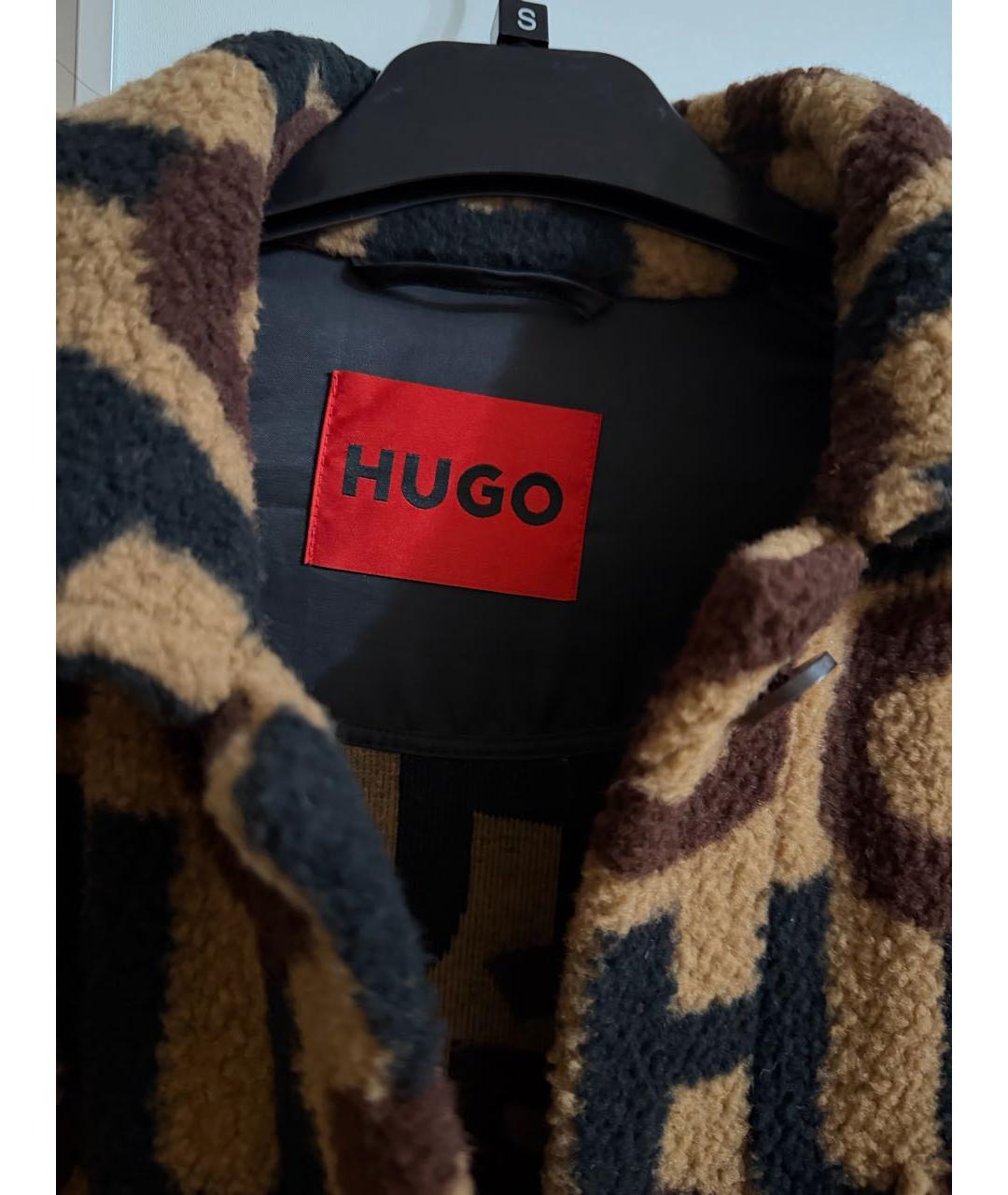 HUGO Коричневое пальто, фото 3